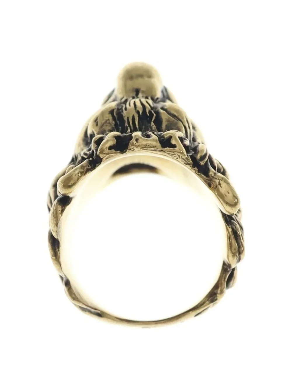Gucci Lion Head Ring Gold